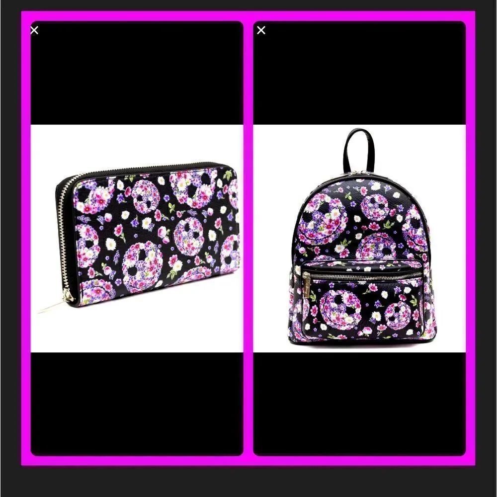 Danielle Nicole NBC A Beautiful Nightmare Mini Backpack & Wallet NWT